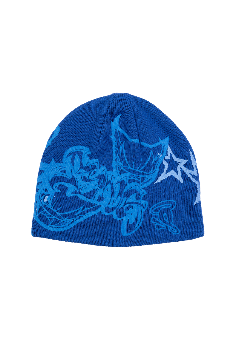 Devil Beanie - Blue