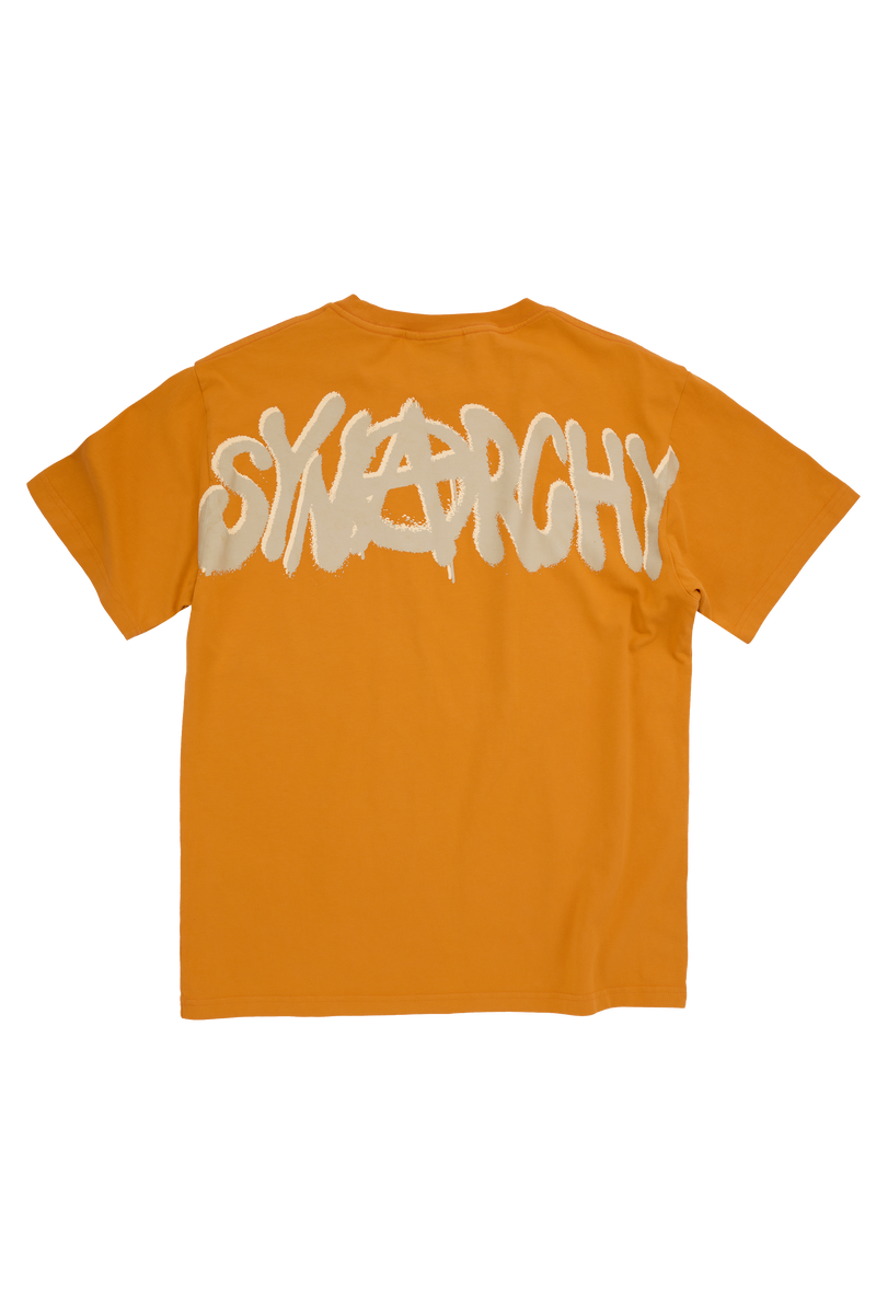 Synarchy SS Tee - Orange/Grey