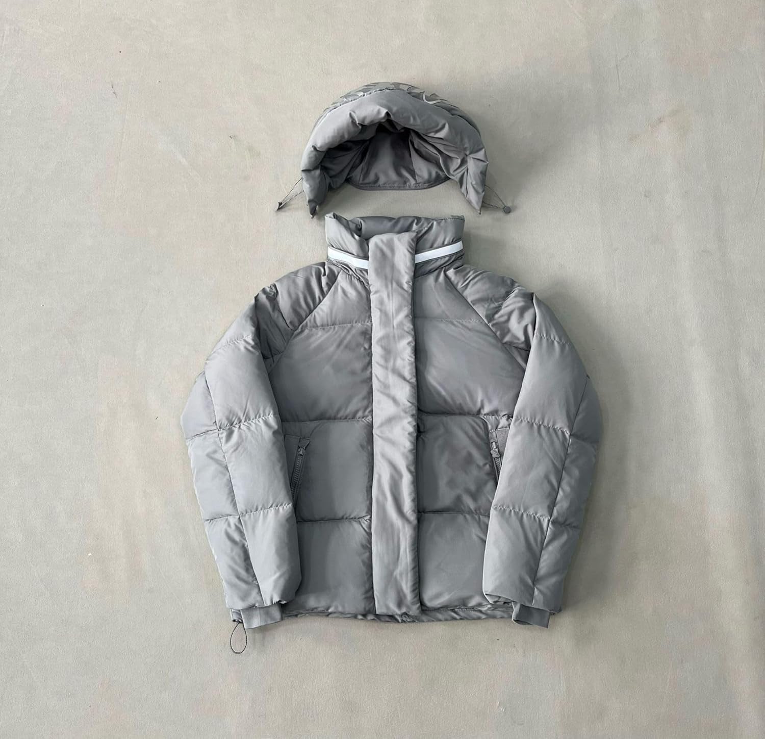 Daunenjacke Für Herren Syna World Kurz Winterjacke Mit Abnehmbare Kapuze Y2K Streetwear Warme Jacken