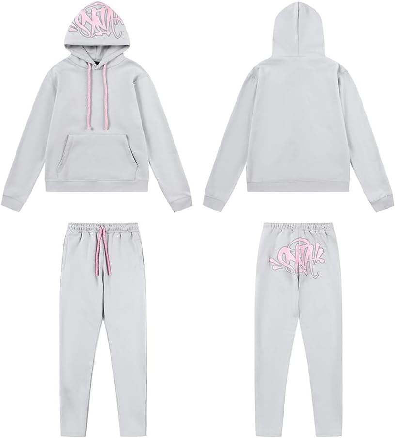 2-Teiliges Hoodie Trainingsanzug Outfit Kapuzenpulli Und Sweatpants Syna World Jogginganzug Jogginghosen Y2K Hip Hop Streetwear Unisex Freizeitanzug