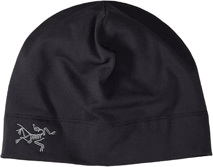 Arc'teryx Rho Beanie - Lightweight Toque Wool Hat, Warm & Breathable Winter Skull Cap for Hiking, Running, Skiing, Outdoor Sports, Black