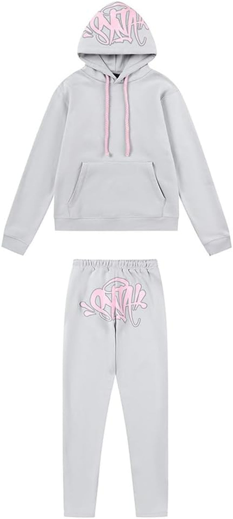 2-Teiliges Hoodie Trainingsanzug Outfit Kapuzenpulli Und Sweatpants Syna World Jogginganzug Jogginghosen Y2K Hip Hop Streetwear Unisex Freizeitanzug