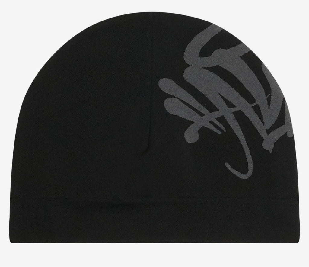 New Season Original SYNA world skully CAP, Central Cee Beanie Hat - Black & Grey