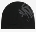 New Season Original SYNA world skully CAP, Central Cee Beanie Hat - Black & Grey