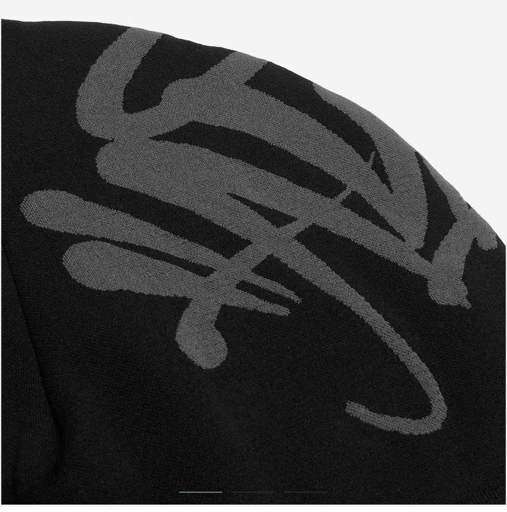 New Season Original SYNA world skully CAP, Central Cee Beanie Hat - Black & Grey