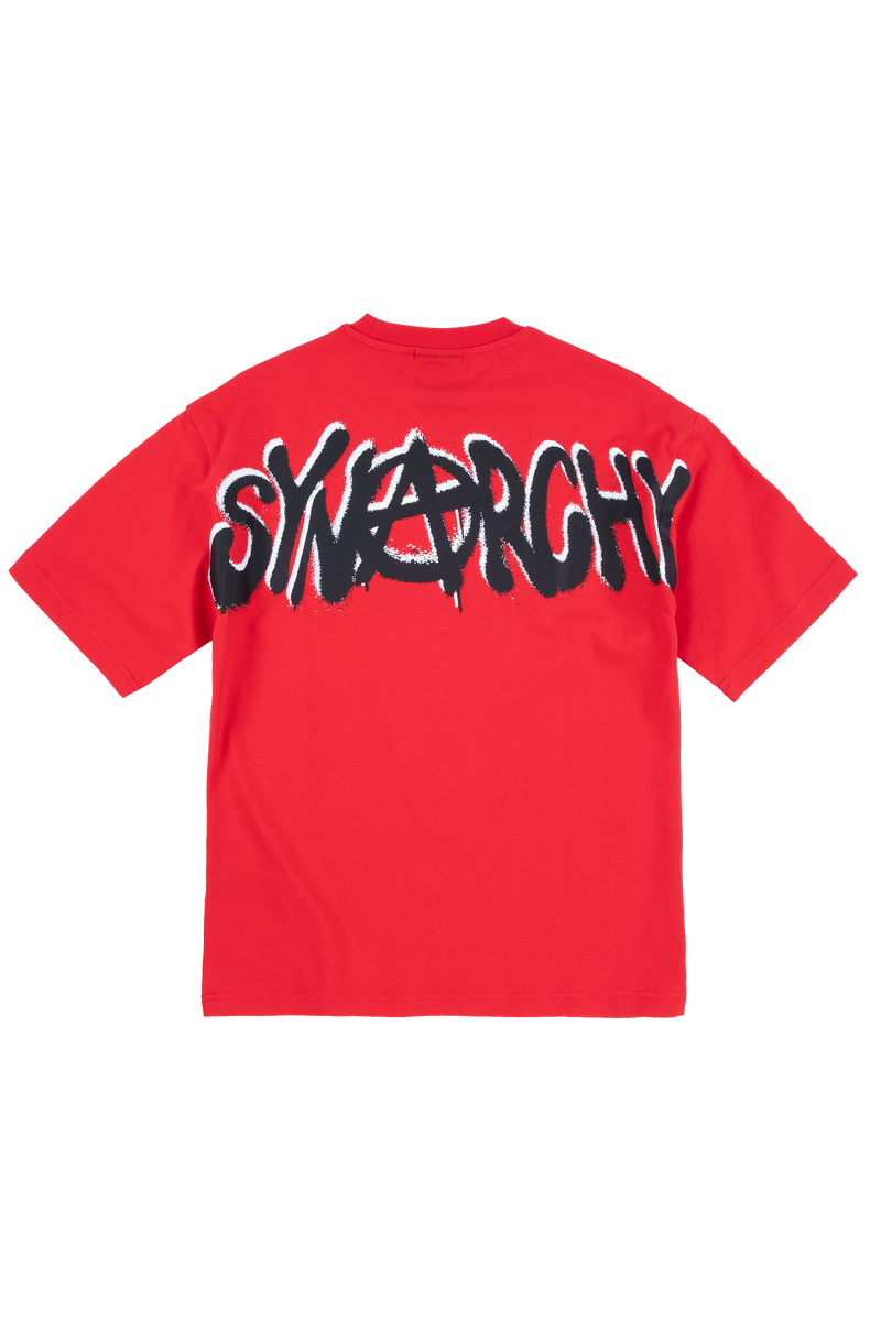 Synarchy SS Tee - Orange/Grey