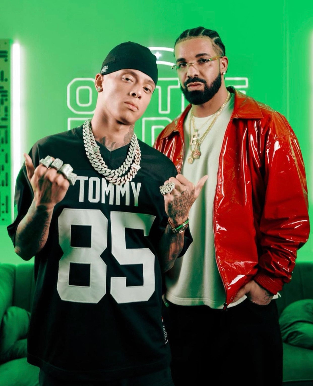 Original SYNA world skully CAP, Central Cee Beanie Hat - Black -